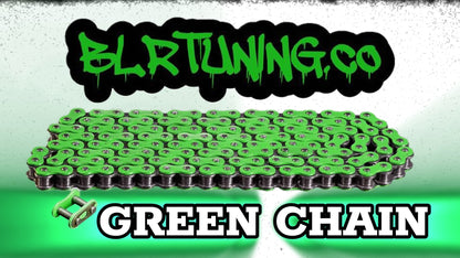 420 colored Motorcycle Chain | Standard Roller Drive Chain | By BLR Tuning | For Small Motorcycles, Electric Dirt Bikes, ATVs, and Dirt Bikes