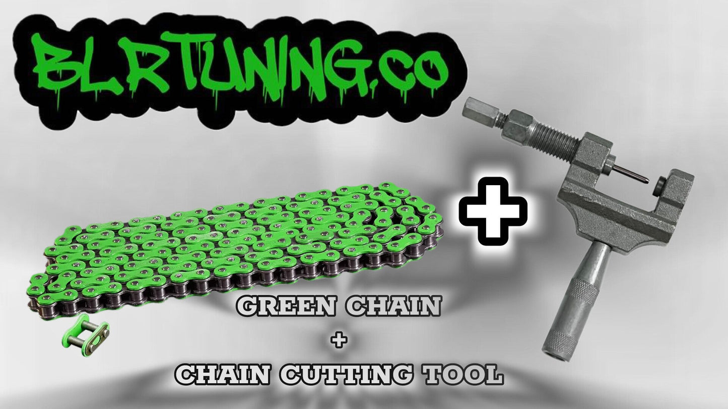 420 colored Motorcycle Chain | Standard Roller Drive Chain | By BLR Tuning | For Small Motorcycles, Electric Dirt Bikes, ATVs, and Dirt Bikes