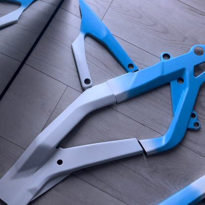 "Fade Edition" Professionally Painted Frame Guards | by MXBolts | for Surron Light Bee X