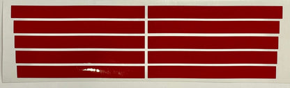 Premium Cast Vinyl Decals for 2022-2025 Tundra Grill Ribs x2