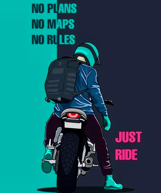Just Ride Waterproof Reflective Sticker