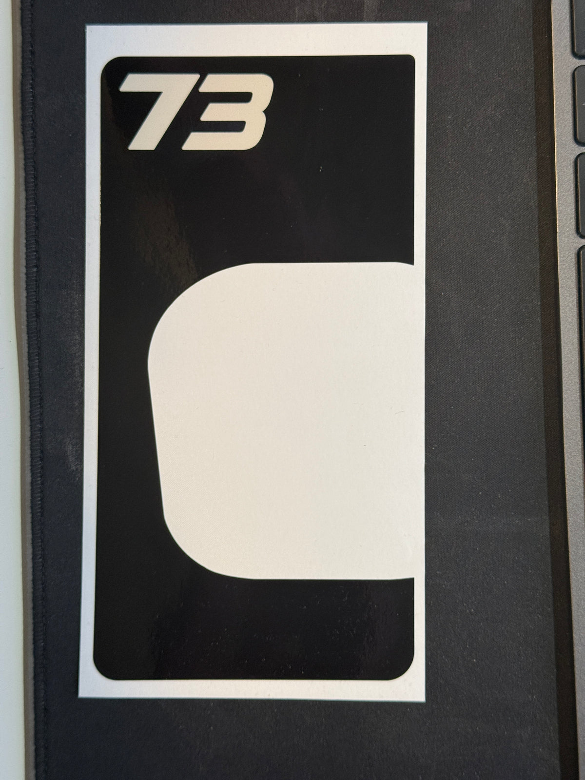 Front Headlight plate Replica decal For Super73 Rx / Adventure series