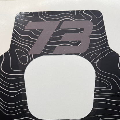 Front Headlight plate Replica decal For Super73 Rx / Adventure series