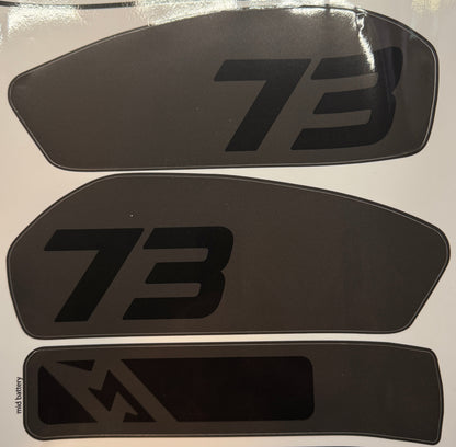 Adventure style 3pc battery Replica decals for Super 73 R / Rx / S2