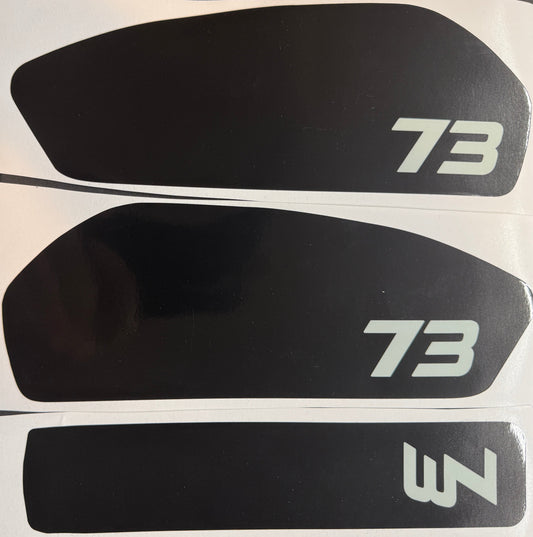 OEM style 3pc battery Replica decals for Super 73 R / Rx / S2