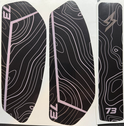 OEM style 3pc battery Replica decals for Super 73 R / Rx / S2
