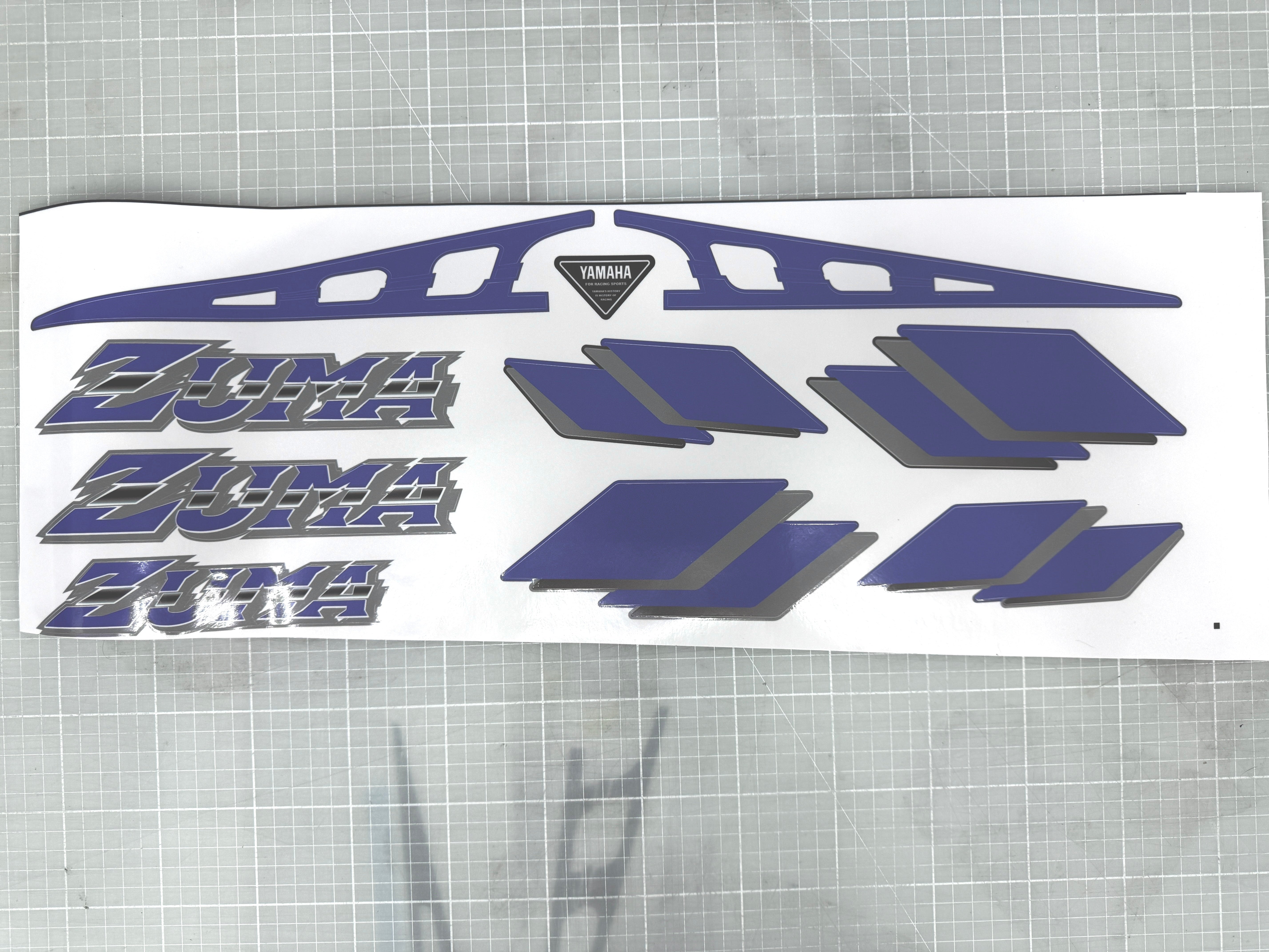 1989-2001 Yamaha Zuma Decal set with rear squares | Prebug, Riva