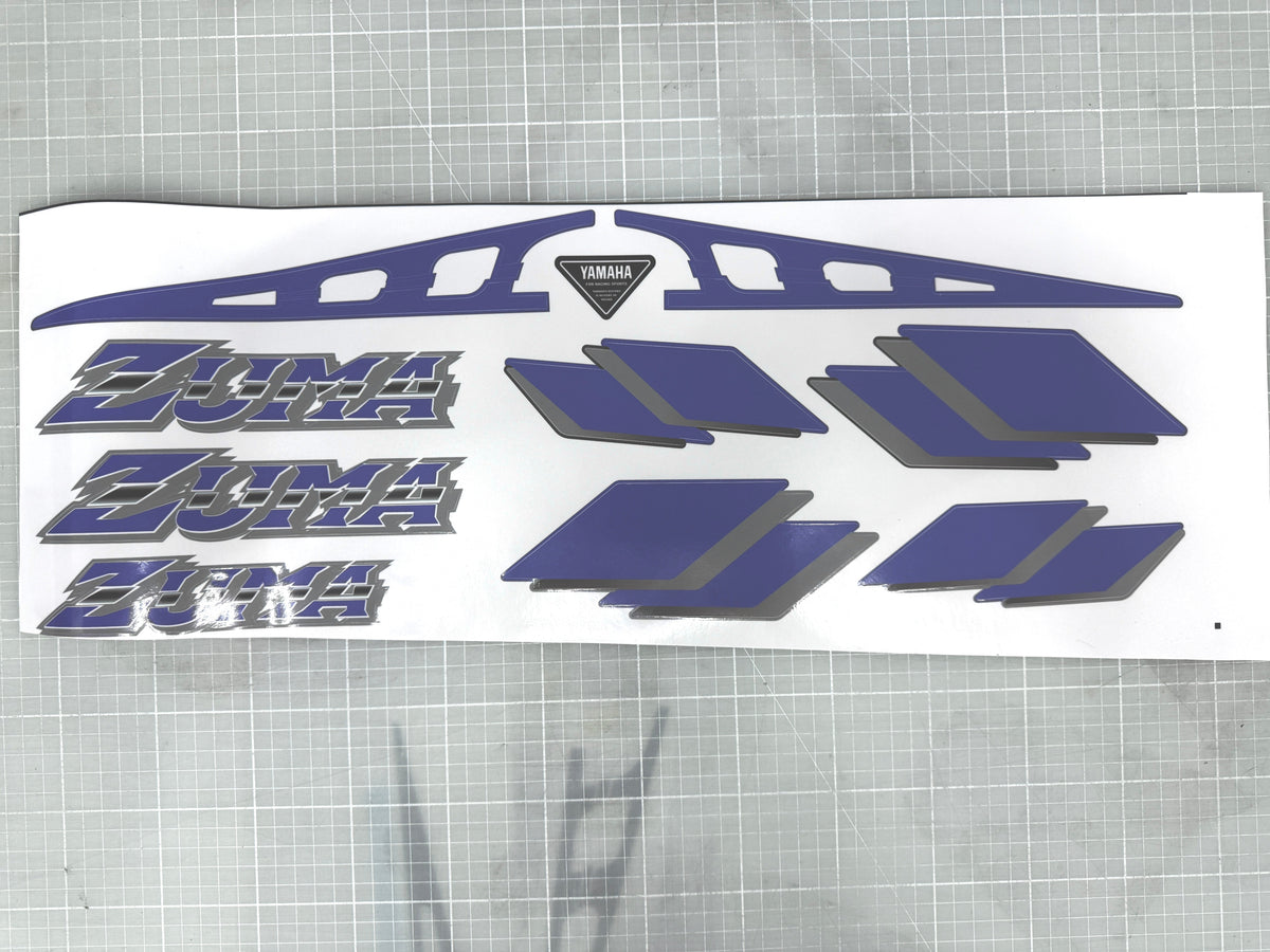 1989-2001  Yamaha Zuma Decal set with rear squares | Prebug, Riva, BWS