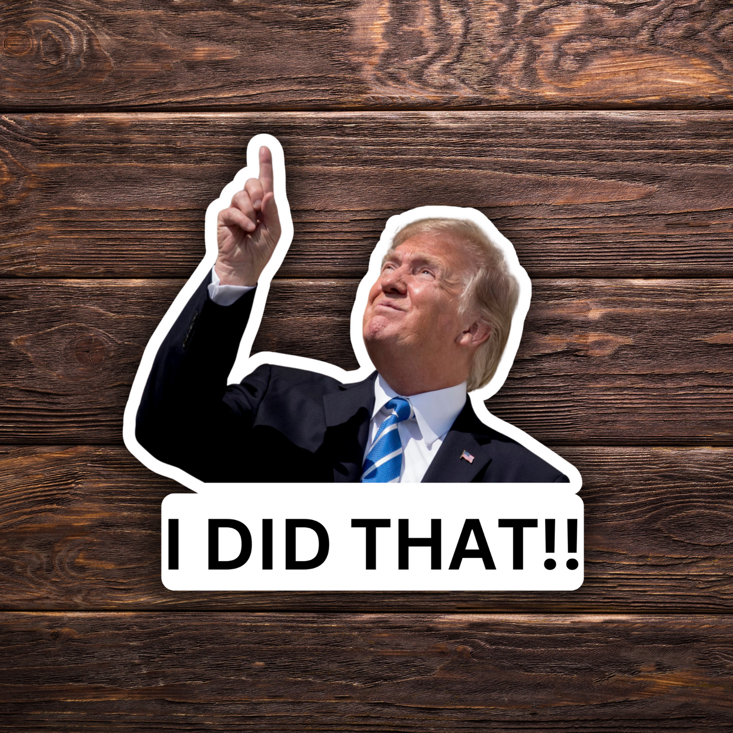I Did That Trump Sticker | Pointing Sticker | Vinyl Sticker | Water Resistant | Anti Trump | Meme Sticker | Fdt