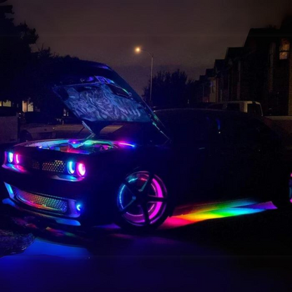 Flow Series Aluminum Multicolor Underglow Kit | By RGB Halo Kits | For Cars, Trucks, SUVs and More