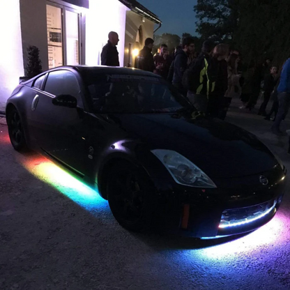 Flow Series Aluminum Multicolor Underglow Kit | By RGB Halo Kits | For Cars, Trucks, SUVs and More