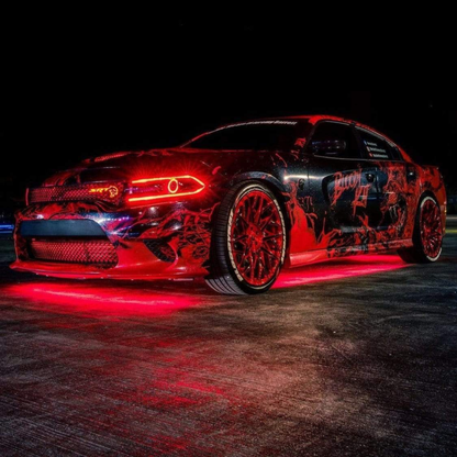 Flow Series Aluminum Multicolor Underglow Kit | By RGB Halo Kits | For Cars, Trucks, SUVs and More