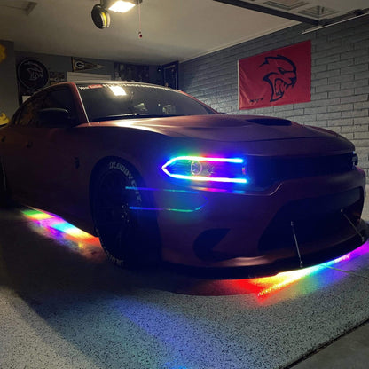 Flow Series Aluminum Multicolor Underglow Kit | By RGB Halo Kits | For Cars, Trucks, SUVs and More