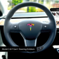 Layered Rainbow Tesla Steering Wheel Emblem Decal | Model Y