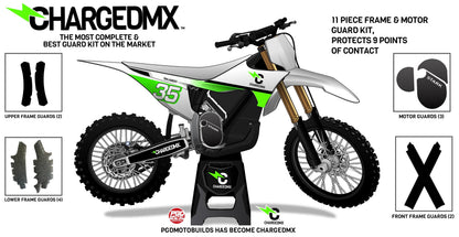 Frame & Motor Guards Full Frame Guard Kit (11 Pieces) | By PGD Motobuilds | For Stark Future Varg Electric Dirt Bikes