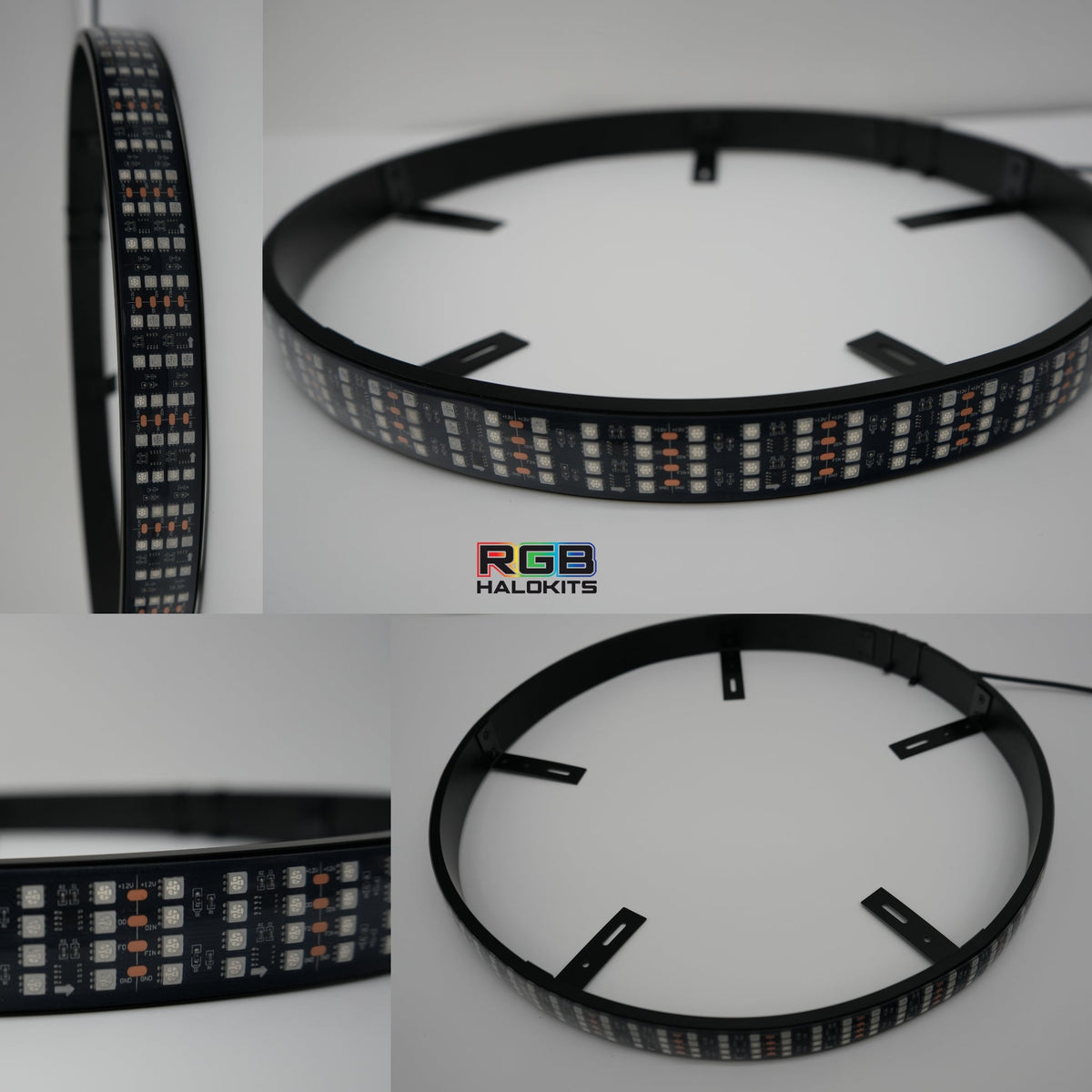 PRO Quad 4 Row LED Wheel Rings | By RGB Halo Kits | For Cars, Trucks, SUVs and Jeeps