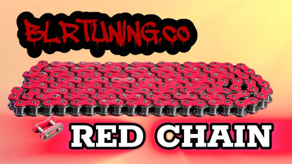 420 colored Motorcycle Chain | Standard Roller Drive Chain | By BLR Tuning | For Small Motorcycles, Electric Dirt Bikes, ATVs, and Dirt Bikes