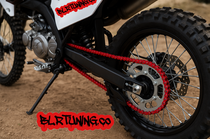 420 colored Motorcycle Chain | Standard Roller Drive Chain | By BLR Tuning | For Small Motorcycles, Electric Dirt Bikes, ATVs, and Dirt Bikes