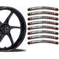 3D Epoxy Motorcycle Wheel Rim Racing Stickers
