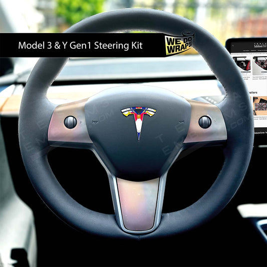 Sailor Moon Tesla Steering Wheel Emblem Decal | Model Y
