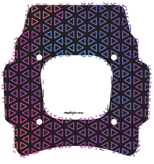 Oil Slick Triangle Decal Kit | for Super 73 R, S2 and more | by P.M. Print Lab