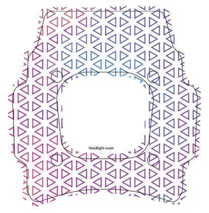 Front Headlight plate Replica decal For Super73 Rx / Adventure series