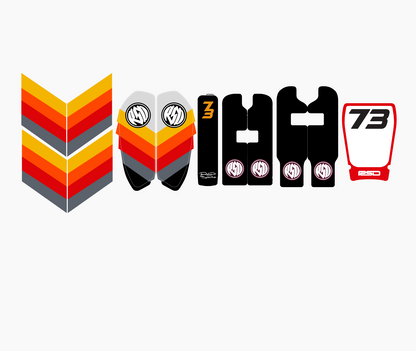 RSD / MALIBU style Replica decal kit | For Super 73 RX | by PM Print Lab