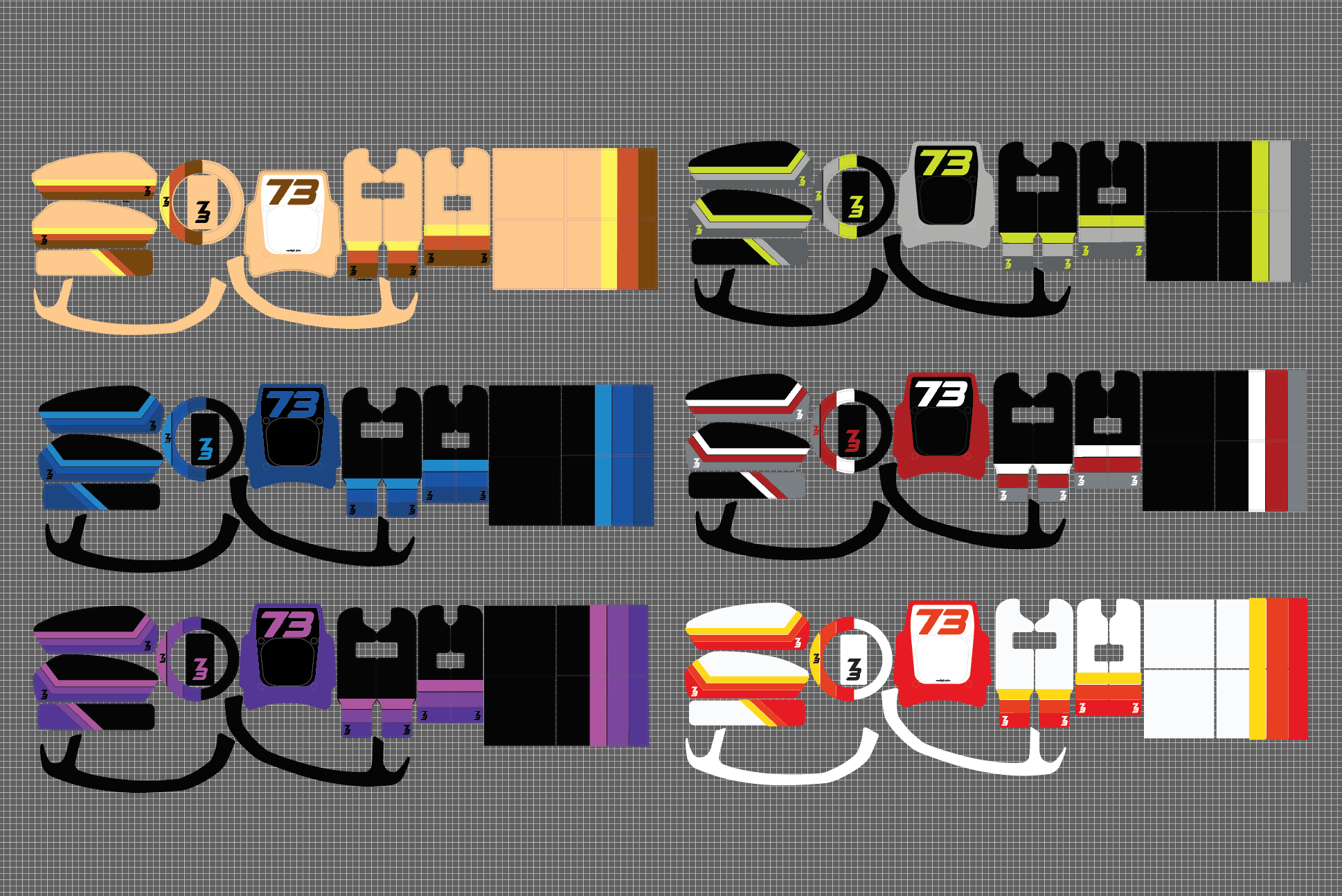Quad color decal kit for Super 73 RX / R / (New S2 adventure) – P.M ...