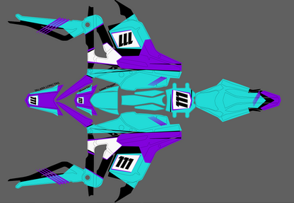 Retro purple for Talaria MX3 / Talaria R Mx4 / Decal set
