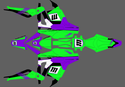 Retro Green & purple for Talaria MX3 / Talaria R Mx4 / Graphics Decal set