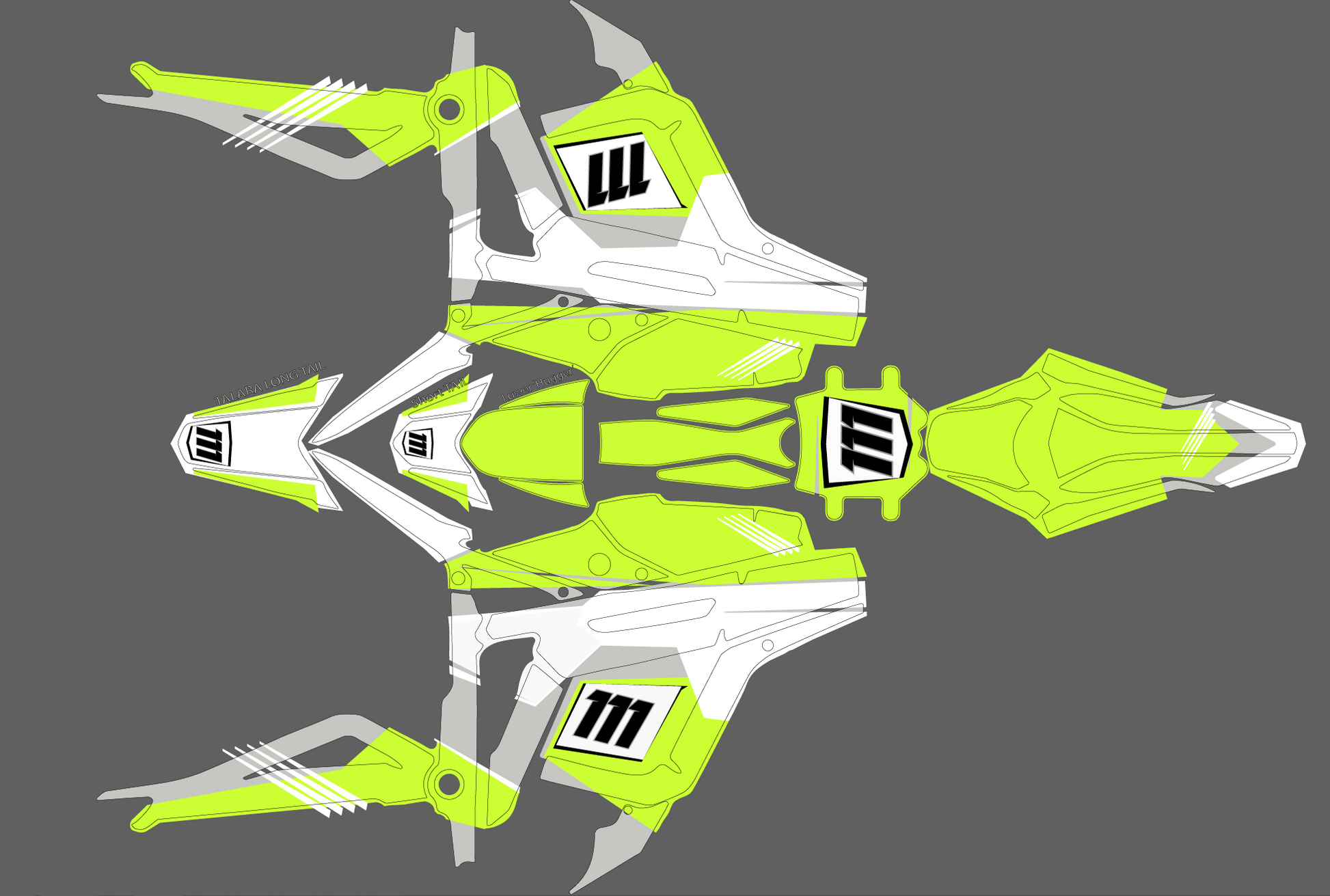 Retro Neonish yellow & grey for Talaria MX3 / Talaria R Mx4 / Graphics ...