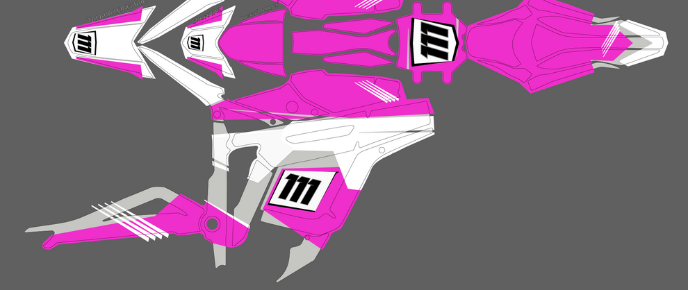 Retro Pink & grey for Talaria MX3 / Talaria R Mx4 / Graphics Decal set ...