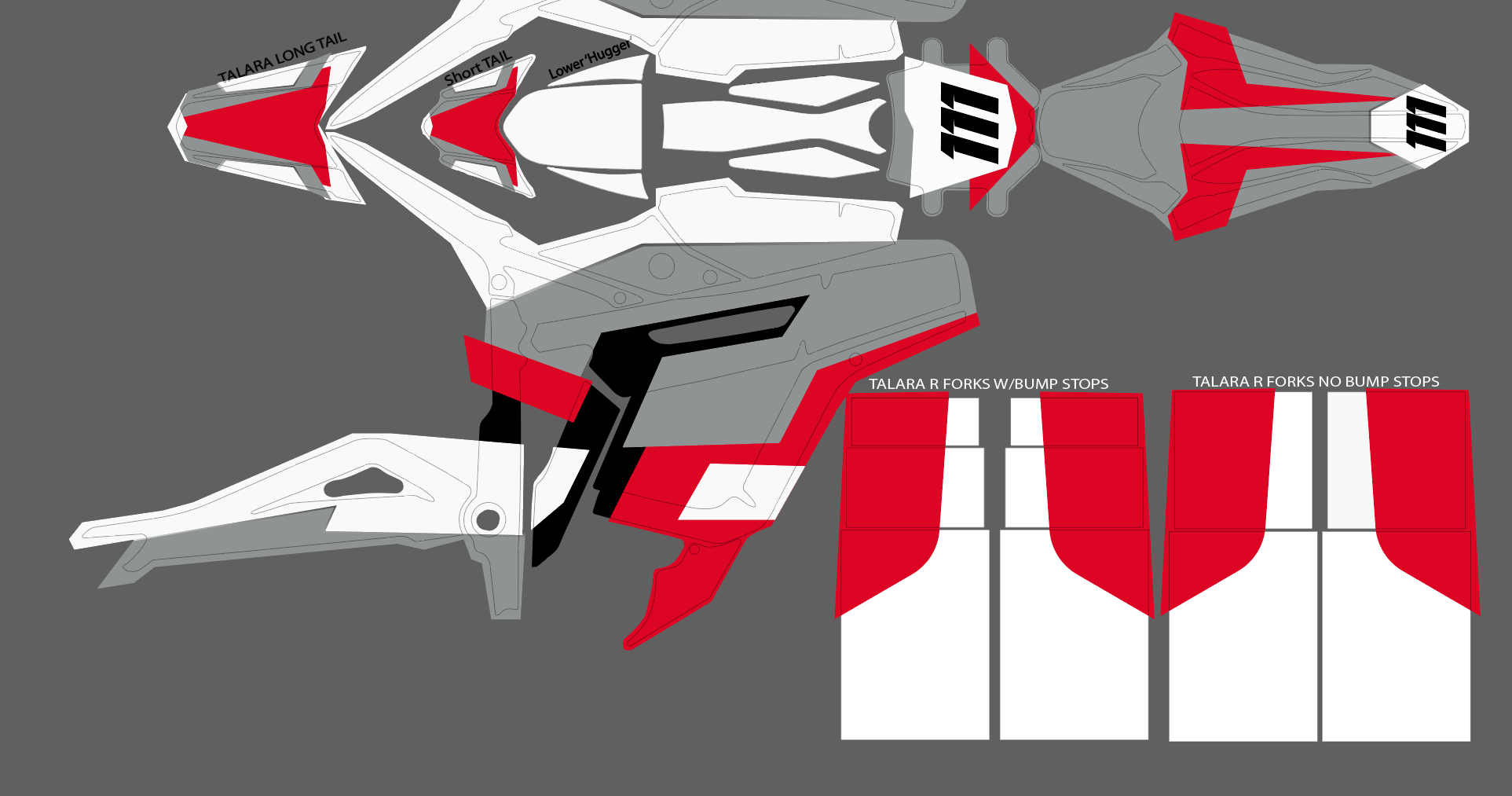 Retro V2 Red & Grey for Talaria MX3 / Talaria R Mx4 / Decal set – P.M ...