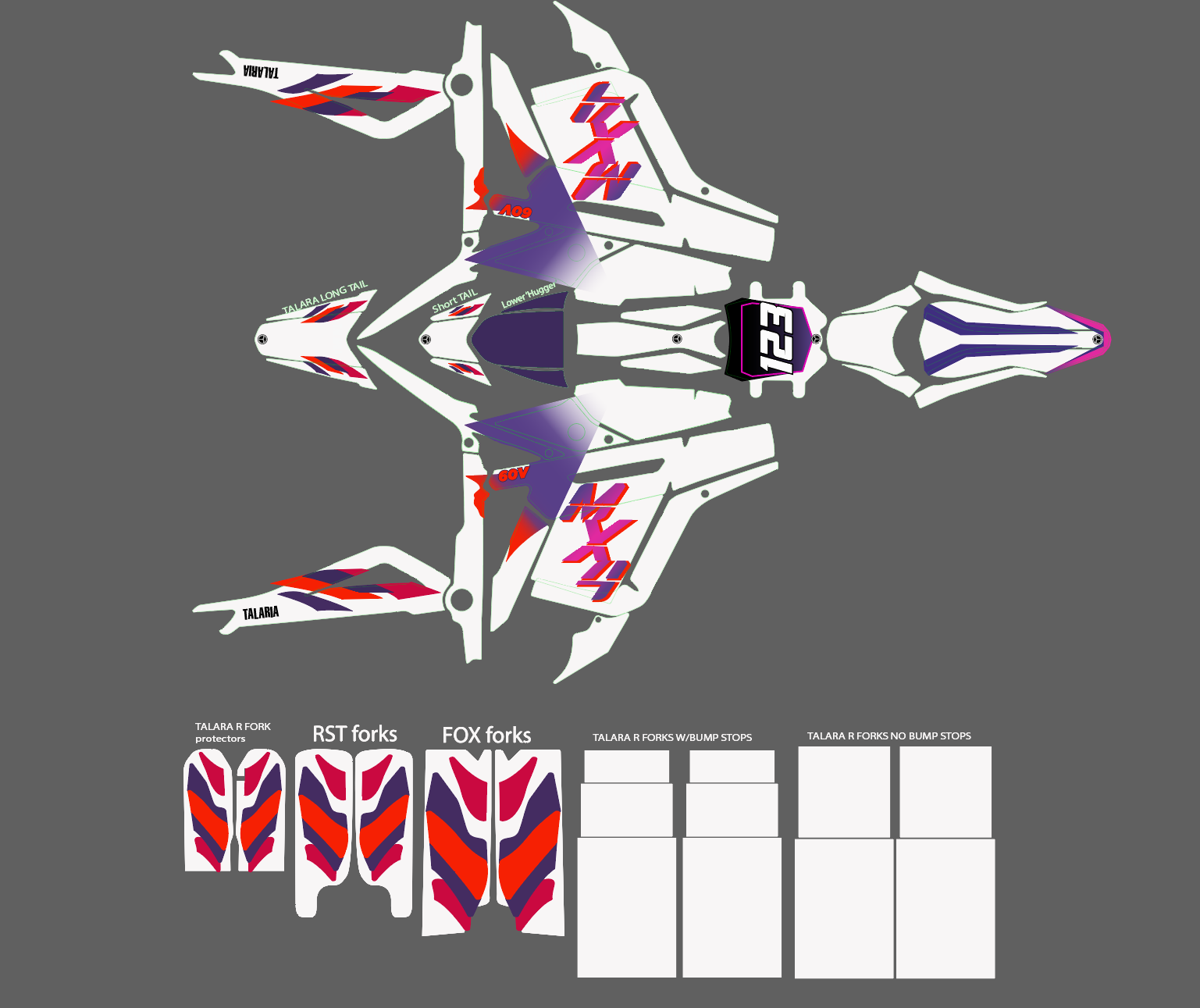 Yamaha retro 90s 50th anniversary White for Talaria MX3 / Talaria R Mx ...