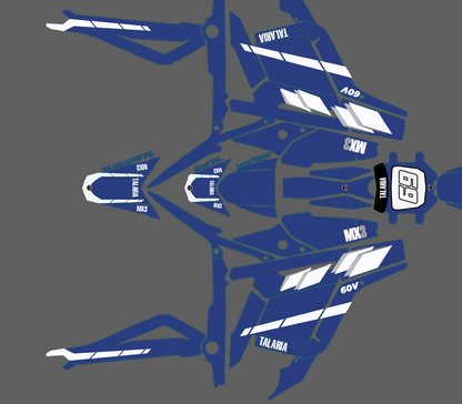 Yamaha Classic Blue for Talaria MX3 / Talaria R Mx4 / Decal set