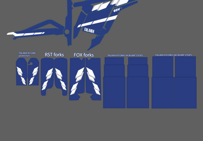 Yamaha Classic Blue for Talaria MX3 / Talaria R Mx4 / Decal set