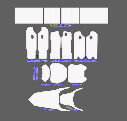 Geometric Camo Purple / Light Purple Pink-ish / Black  for Sur Ron, Segway / Decal set