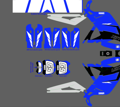 Yamaha New age Blue for Sur Ron, Segway  / Decal set