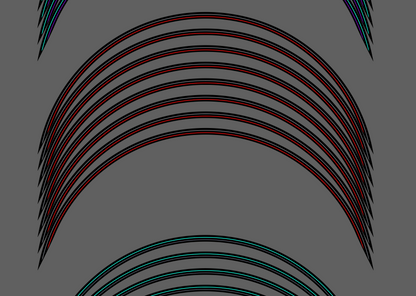 Wheel stripes "Rim Tape" V1 For Surron, E-ride pro, 79 bike, Talaria, RFN, Beta, Mantis Rawrr, Gotraxx 19 inch wheels