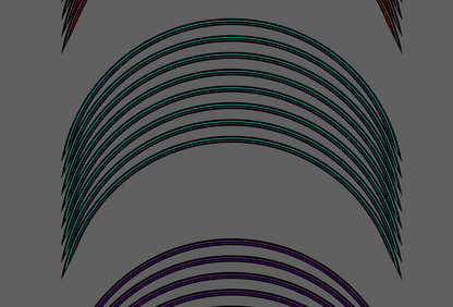 Wheel stripes "Rim Tape" V1 For Surron, E-ride pro, 79 bike, Talaria, RFN, Beta, Mantis Rawrr, Gotraxx 19 inch wheels