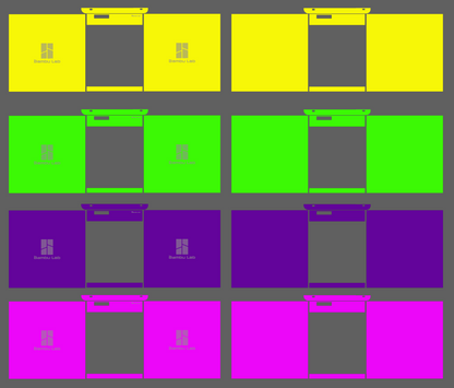 Bambu Lab P1S Decal set | Solid colors