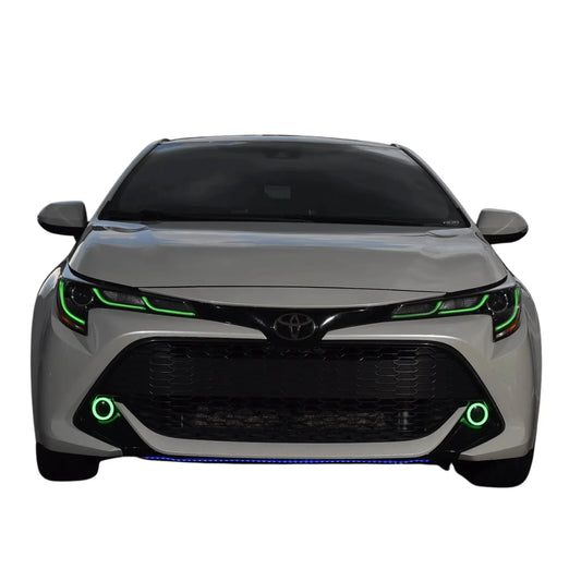 2019-2022 Toyota Corolla RGBW Multicolor DRL Boards | By RGB Halo Kits | For Hatchback and Sedan