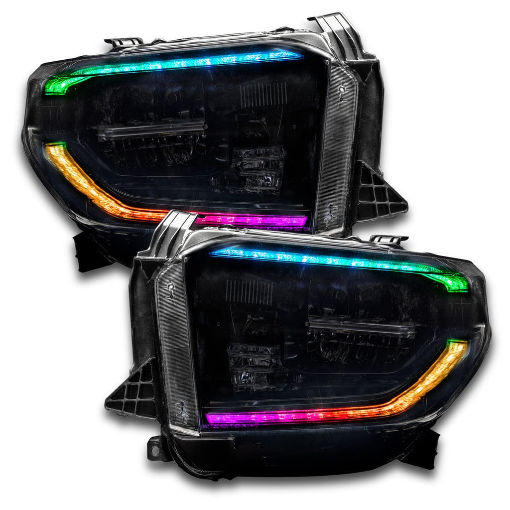 2018-2021 Toyota Tundra Flow Series Multicolor DRL Boards | by RGB Halo Kits | for Toyota Tundra