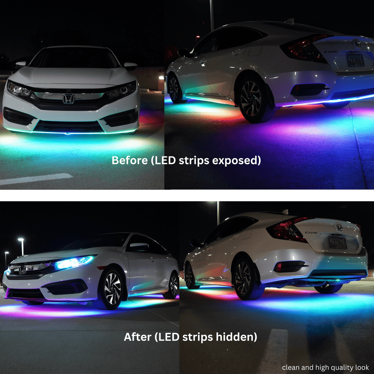 LED Strip Hiding Tube 40ft Roll | By RGB Halo Kits | For Cars, Trucks, Motorcycles and Underglow Kits