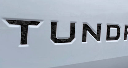 Black Shadow Camo Vinyl Decals Letter Inserts for 2022-2025 Tundra Tailgate