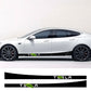 Car Door Side Skirt Stripes Sill Sticker Body Decal for Tesla Model S/3/X/Y (2pcs/set)