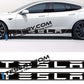 Car Door Side Skirt Stripes Sill Sticker Body Decal for Tesla Model S/3/X/Y (2pcs/set)