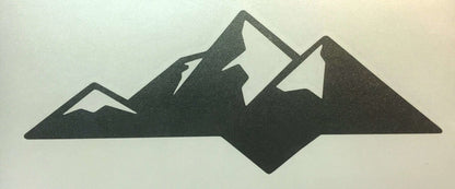 Premium Cast Matte Black Vinyl Decal Mountain for 2014-2025 Tundra Tailgate