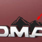 Premium Cast Matte Black Vinyl Decal Mountains for 2005-2015 Tacoma