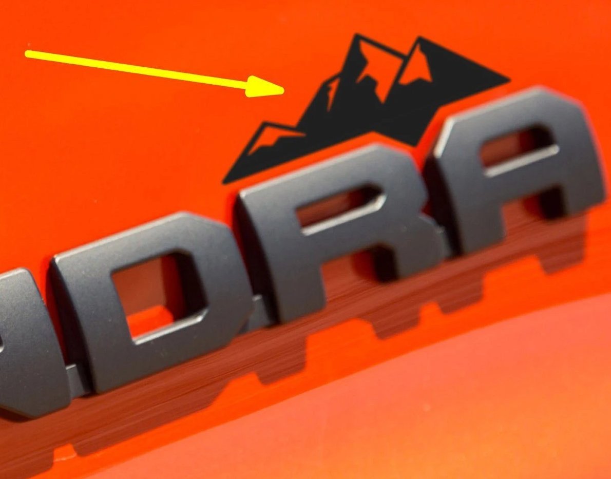 Premium Cast Matte Black Vinyl Decal Mountains for 2007-2025 Tundra